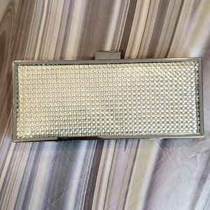 BCBGeneration silver clutch